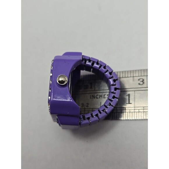 Bozhi Purple Quartz Ring Watch Crystals New Battery Retro Stretch Accessory - Picture 7 of 9